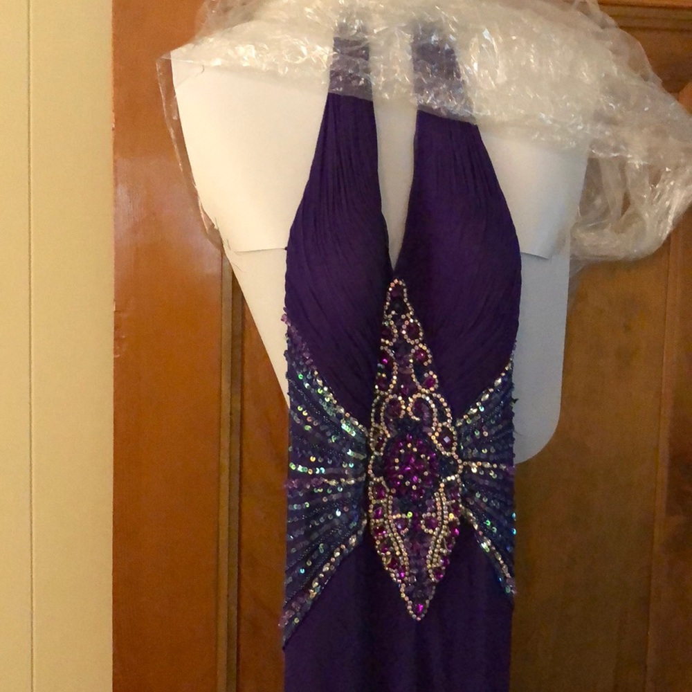 Stunning SILK Evening gown Dress worm twice.